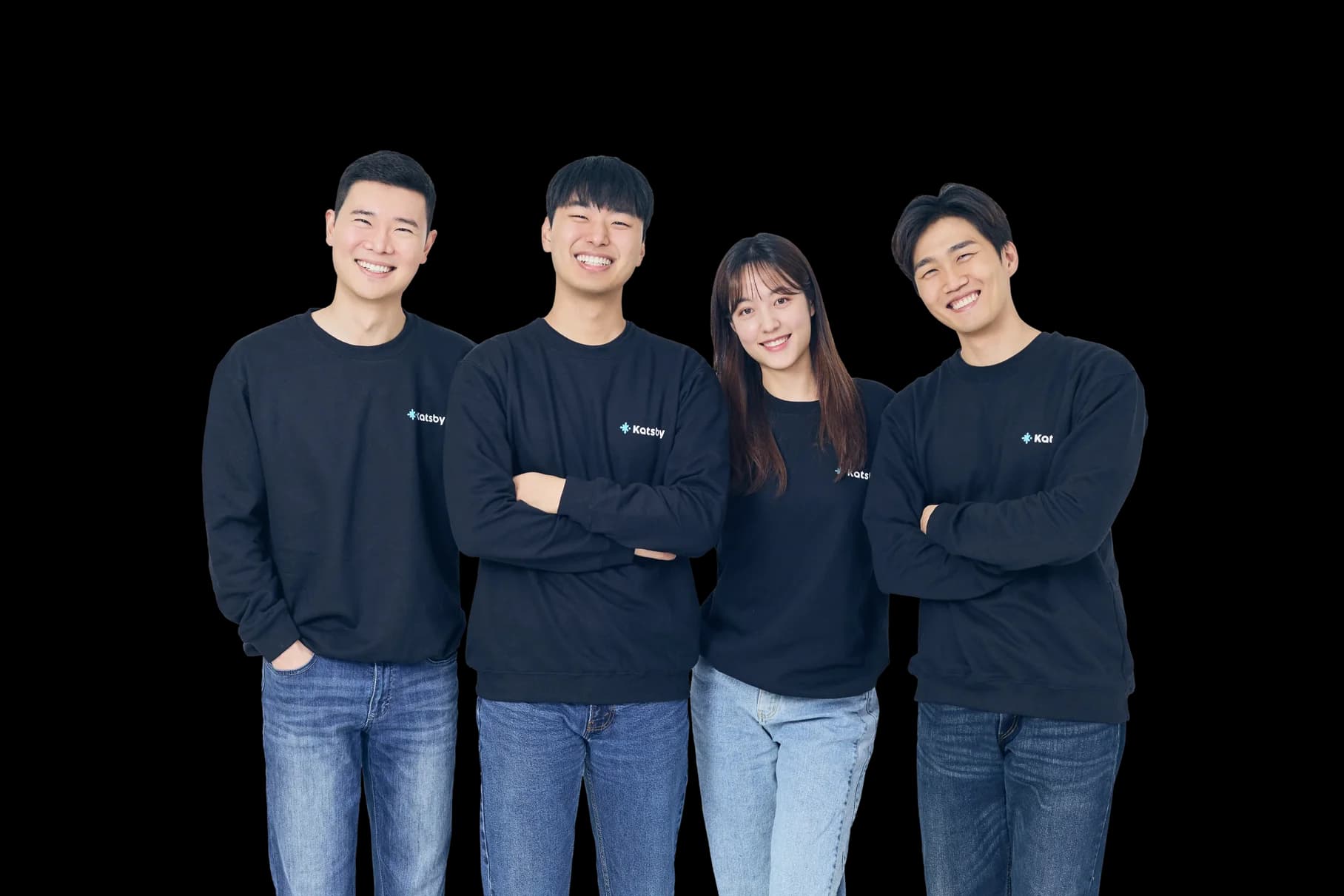 Four Katsby team members standing side by side